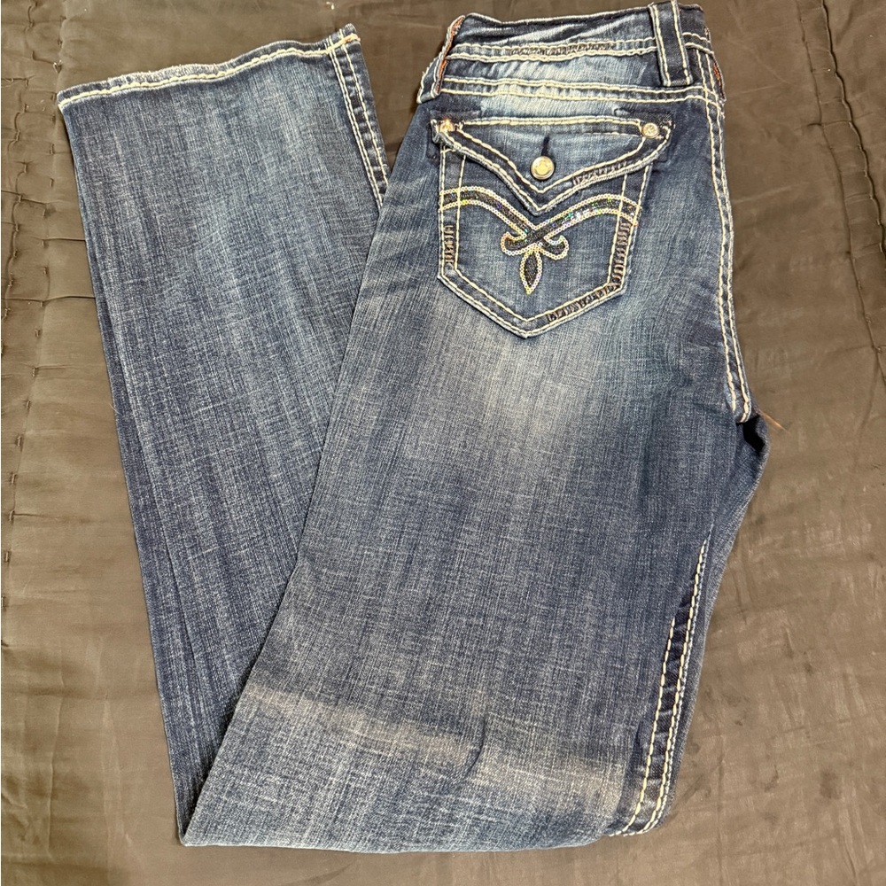 Rock Revival Luna Easy Boot Cut Jeans. Size 30